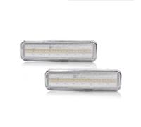 Clignotant Rétroviseur For Dodge For Charger For Challenger For Ramcharger For Aspen For Dart Car Front Side Marker Indicator Lights(Clear Lens White)