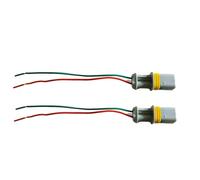 Clignotant Rétroviseur Lot 2 Feux Latéraux E12 Pour Camion Pour MAN Pour TGA Pour TGX TGS 81253206115 81253206117 Clignotants Latéraux Remorque Voyant Rétroviseur(2Pcs plug only)