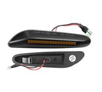 Clignotant Rétroviseur Lot 2 Feux Position Latéraux Dynamiques À LED Avec Clignotants Séquentiels Pour BMW E90 E91 E92 E93 E60 E87 E82 E46 (sans Erreur)(Dynamic Smoked B)