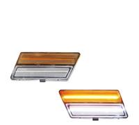 Clignotant Rétroviseur Pour 1980 1981 1982 Pour Corvette Pour C3 2 Pièces Position Latéraux D'angle Avant Clignotants D'avertissement Virage Avec LED Dynamique Indicateur Direction(Amber Lens Amber)