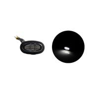 Clignotant Rétroviseur pour F150 pour Raptor 2017-2019 1pc Feux De Calandre À LED Et Feux De Position Latéraux Lumières Décoratives Feux De Calandre(1x Smoke White)