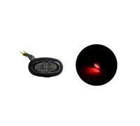 Clignotant Rétroviseur pour F150 pour Raptor 2017-2019 1pc Feux De Calandre À LED Et Feux De Position Latéraux Lumières Décoratives Feux De Calandre(1xsmoke Red)