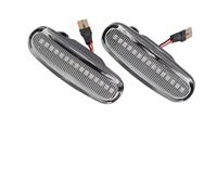 Clignotant Rétroviseur Pour Fiat Pour Panda 169 Grande Punto Inkl Doblo Fiorino 2x Clignotants LED Dynamiques Position Répétiteur Voyant Rétroviseur(Crystal style)