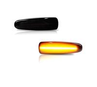 Clignotant Rétroviseur Pour Lancer EVO X Pour Outlander Pour Sport Pour Mirage 2014+ 2 Pièces Ambre Dynamique LED Garde-boue Côté Marqueur Clignotant Feu De Gabarit Feux De(Smoked Lens)