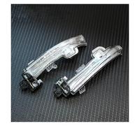 Clignotant Rétroviseur pour Volvo pour S60 V40 V60 S80 S80L Clignotant Clignotant Rétroviseur Latéral De Voiture LED Clignotants Feux Recul Lampe Témoin Clignotant Transparent(Pair)