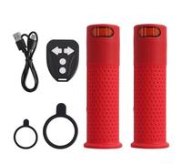 Clignotant sans fil avec poignées de guidon, indicateurs LED haute luminosité pour trottinettes électriques Xiaomi, kit de sécurité résistant aux intempéries (rouge)
