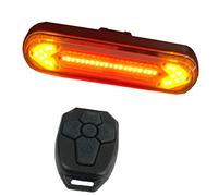 Clignotant sans Fil, feu arrière de Frein Rechargeable par USB avec télécommande et Support réglable, Clignotant LED pour la Conduite de Nuit