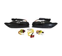 CLIGNOTANT SCOOT ADAPTABLE PIAGGIO 125 GTS AV FUME A LEDS ORANGE (PAIRE)