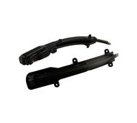 Clignotant Séquentiel Latéral Rétroviseur pour Q5 SQ5 2008-2017 pour Q7 4L 2009-2015 2X Clignotants De Rétroviseur À LED Dynamiques Ambrés Lentille Noire