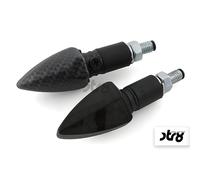 Clignotant STR8 LED Black Line look carbone réel avec homologation