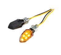 Clignotant Str8 LED Piccolo noir avec homologation