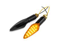 Clignotant Str8 LED Séquentiel Casque Noir avec Homologation