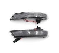 clignotant transparent 2X Pour Ford Pour Focus 2 3 Pour Mondeo Ambre Dynamique Fluide LED Rétroviseur Clignotant Indicateur Clignotant Répétiteur Lumière