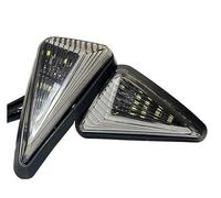 Clignotant Triangulaire encastré pour Moto | Indicateur LED Universel 12 V 10 mm, Blanc, Rouge, Bleu, Ambre, Feux de Jour