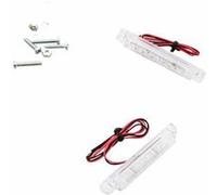 Phares Clignotant Universel Replay Barette Transparent A Leds (8 Leds Orange) -Homologue Ce- (Paire)
