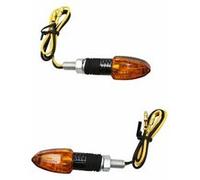 Clignotant universel replay micro fleche a ampoule orange base abs carbone (l 55mm - h 20mm - l 23mm) (homologue ce) (paire) n/a