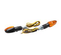 Clignotant universel replay micro fleche a ampoule orange-noir court (l 55mm - h