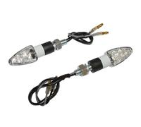 CLIGNOTANT UNIVERSEL REPLAY MICRO FLECHE TRANSPARENT-BLANC 8 LEDS ORANGES (L