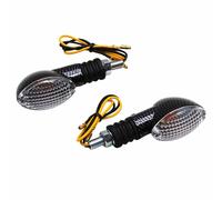 Clignotant universel replay mini ovale a ampoule ba9s transparent-carbone (l 71m