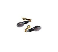 Clignotant universel replay mini ovale a ampoule ba9s transparent-carbone (l 71m