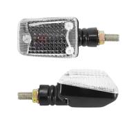 Clignotant Universel Replay Mini Rectangle Blanc-Noir (L 76mm - H 40mm - L 36mm) (Paire) **