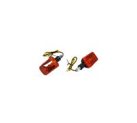 Phares Clignotant Universel Replay Mini Rectangle Orange-Carbone (Paire)