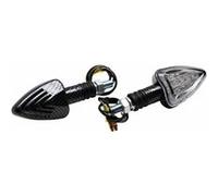 Clignotant universel replay mini triangle 13 leds base abs transparent-carbone (l 78mm - h 37mm - l 28mm) (homologue ce) n/a G