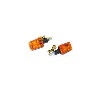 Clignotant universel replay rectangle a ampoule bax9s orange-noir base courte (l
