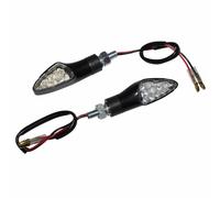 Clignotant universel replay triangle 12 leds base abs transparent-noir base cour