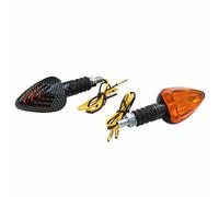 Clignotant universel replay triangle a ampoule orange-carbone brillant base cour