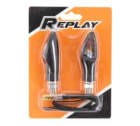 Clignotant universel replay triangle a ampoule transparent-noir base courte (l 6