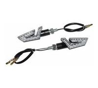 Clignotant universel replay viper 15 leds oranges base abs transparent-noir (l 76mm - h 30mm - l 18mm) (homologue ce) n/a G