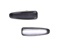Clignotant Voiture Pour Lancer Pour Evolution X Pour Mirage Pour Outlander Pour Sport LED Marqueur Latéral Avant Clignotants Feux Stationnement Indicateur De Direction Auto(Smoked Lens White)