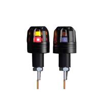 ClignotantMoto Clignotant feu de recul Lot De 2 Clignotants De Moto 12 V, Feux De Position Latéraux, Feux d'angle, Clignotants Avant(White Yellow)