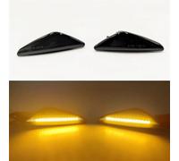Clignotants À LED Dynamiques Pour BMW X5 E70 X6 E71 E72 X3 F25 Clignotant Séquentiel Lampe 1 Paire Fumée Dynamique Coulant LED Marqueur Latéral Signal Lumineux(Smoke shell)