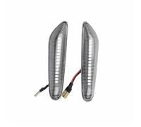 Clignotants Auto 2x Pour BMW Série 1 3 5 E46 E60 E61 E81 E82 E87 E88 E90 E91 E92 E93 X1 E84 X3 E83 X5 E53 Feux Position Latéraux LED Dynamiques Clignotant Voiture(Crystal)