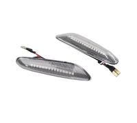 Clignotants Auto Pour BMW Pour E60 Pour E61 Pour E90 Pour E91 Pour E87 Pour E81 Pour E83 Pour E84 2 Pièces Clignotant LED Feu Position Latéral(2Pcs Crystal)