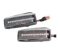 Clignotants Auto Pour M&ercedes Pour B&enz CES SL Classe W201 190 W202 W124 W140 R129 Feux Position Latéraux Dynamiques Clignotants Répétiteurs Lampes 2 Pièces(Dynamic Crystal)