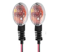 Clignotants Avant Et Arrière pour Moto pour K&awasaki pour Ninja 250R 2008-2012, 650, pour Vulcan S, KLX250S, KLX 250SF, 250, Ambre/Transparent Indicateurs De Tournage Clignotants(Clair)