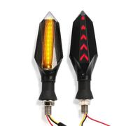 Clignotants Avant Et Arrière pour Motos pour K&awasaki, pour Ninja 300 Et 400, pour ER6N, pour ZX6R pour ZX9R pour ZX12R, pour Z 800 750 250 Indicateurs De Tournage Clignotants(Rouge)