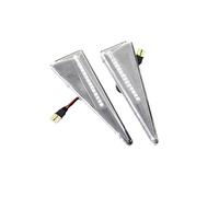 Clignotants Clignotant Latéral Dynamique LED 2 Pièces pour Megane MK2 CC pour Espace MK4 pour Scenic MK2 Wind Avantime Thalia 2(Dynamic Crystal)