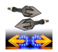 Clignotants Clignotant LED Universel Pour Motos 12V 2 Pièces Indicateur Jaune Lampe Lumière Du Jour(Color2)