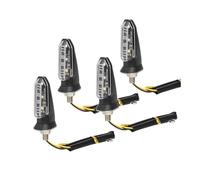 Clignotants Clignotants De Moto Lumière Ambre Clignotants De 8mm Lampe De Moto 12V(4x transparent shell)