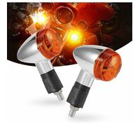 Clignotants de moto 2 pièces Chrome Bullet avant feux arrière pour Honda Harley Kawasaki Suzuki Yamaha moto Street Standard p