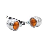 Clignotants De Moto Durables, 1 Paire, Mini Clignotant De Moto Rétro, 1 Fil Ambre