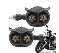 Clignotants De Moto - Lampe De Moto En Forme De Hibou, Voyants De Vélo Étanches, Lumières Décoratives En Forme De Hibou, Feux De Circulation Diurnes Lumineux Pour Vélos, Clignotants Uniques Pour Les A