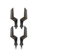 Clignotants De Moto Universel 12V LED pour Moto Feu Arrière Clignotant Dynamique(4 Pcs-Amber White)