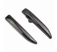 Clignotants Dynamiques Led 2 Pièces Voiture LED Feu Position Latéral Dynamique Coulant Séquentiel Indicateur Lampe Clignotant Automatique Pour BMW Série 7 Pour E65 Pour E66(Black Lens)