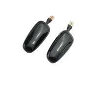 Clignotants dynamiques pour Opel pour Zafira A 1999-2002 2003 2004 2005 pour Astra G 1998-2009 Dynamique LED Garde-Boue Clignotant Feux De Position Latéraux Lampes(Dynamic Smoked Black)