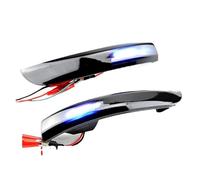 Clignotants Dynamiques Rétroviseur LED Dynamique Avec Clignotants Pour Ford Pour Escape Pour Kuga Pour EcoSport 2013 2014 2015 2016 2017 2018 2019 Indicateur Miroir À LED(Blue and yellow)